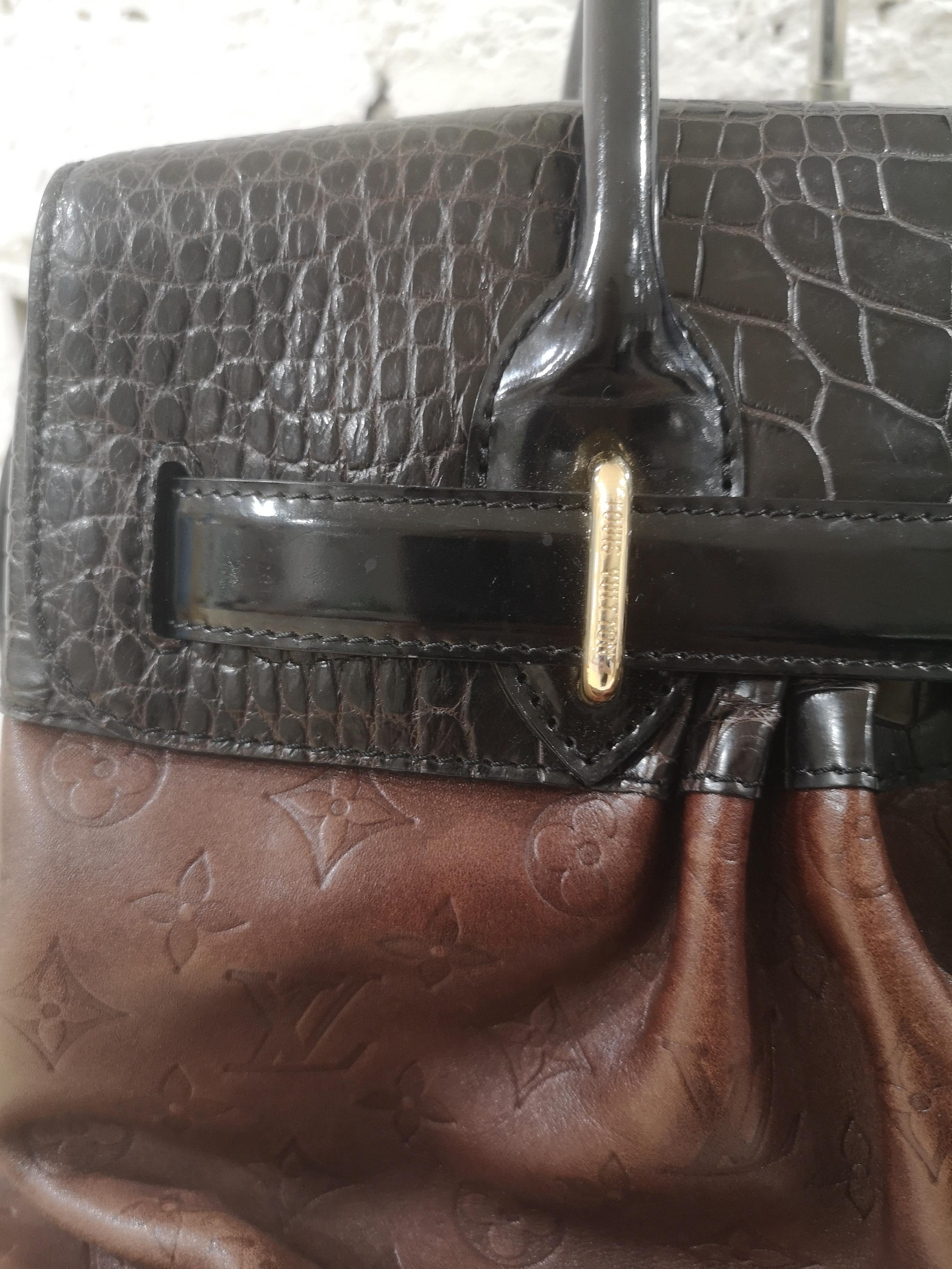 Louis Vuitton Limited Edition Les Extraordinaire alligator handle shoulder bag 1