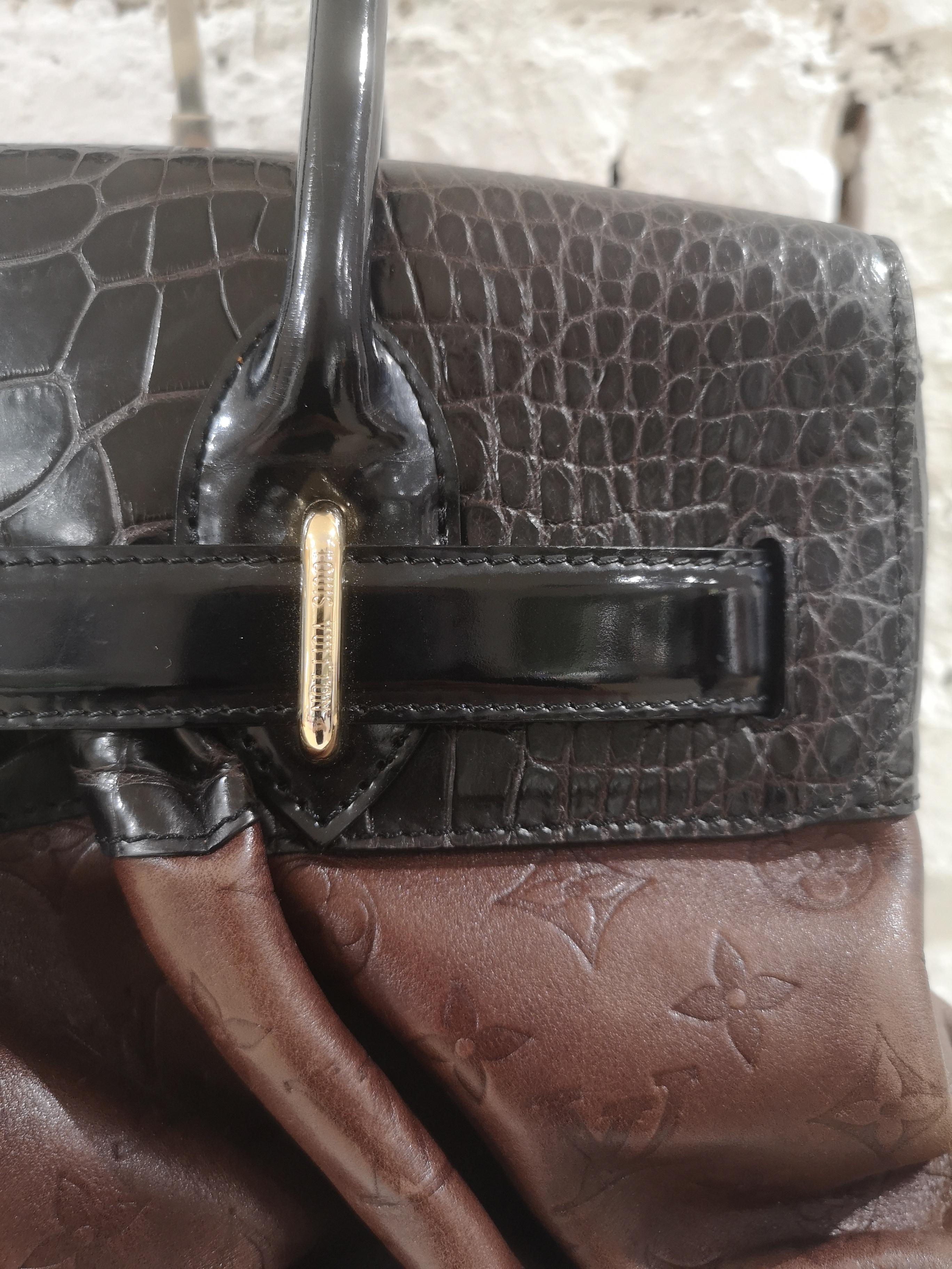 Louis Vuitton Limited Edition Les Extraordinaire alligator handle shoulder bag 2