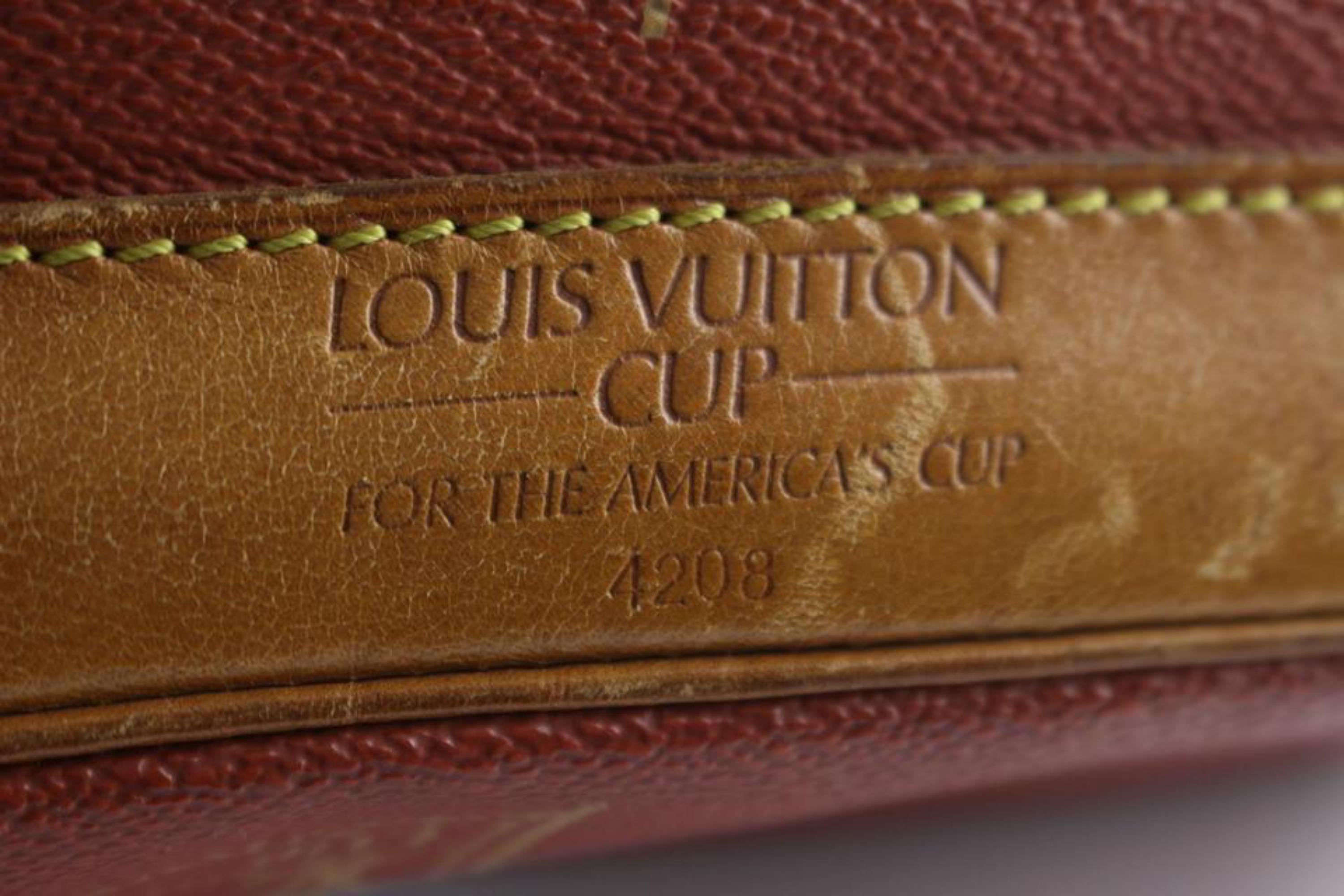 Louis Vuitton (Limited Edition) Lv Cup 22lr0426 Red Coated Canvas Cross Body Bag In Good Condition In Forest Hills, NY