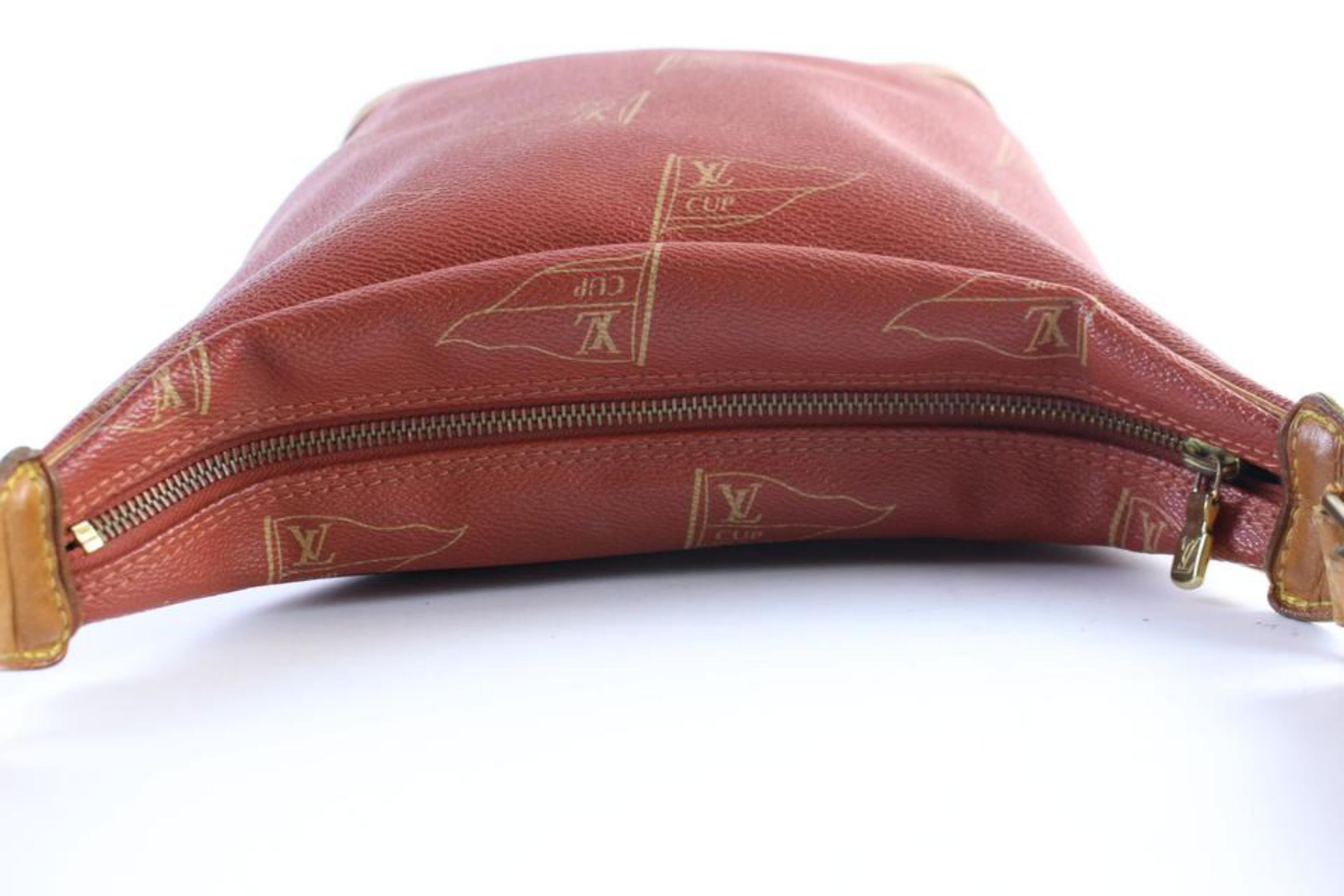 Louis Vuitton (Limited Edition) Lv Cup 22lr0426 Red Coated Canvas Cross Body Bag 3