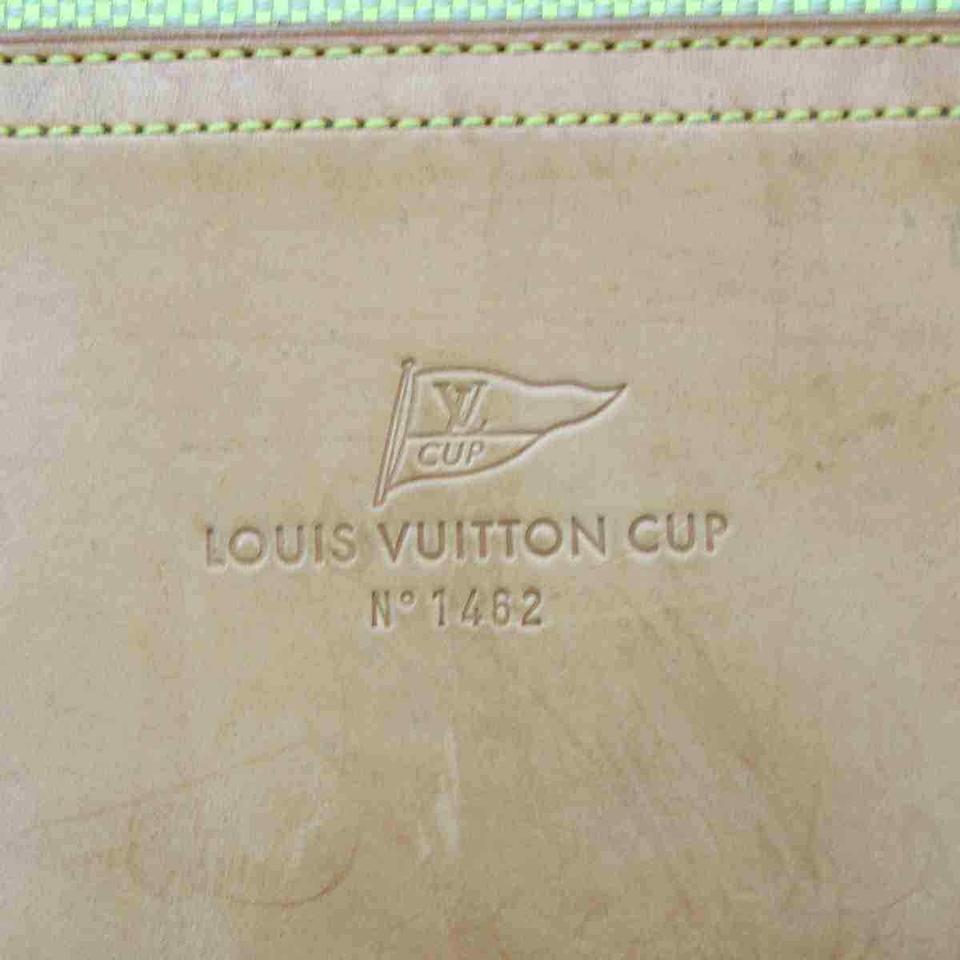 Louis Vuitton Limited Edition LV Cup Jaune Green Damier Geant Cube Duffle For Sale 3