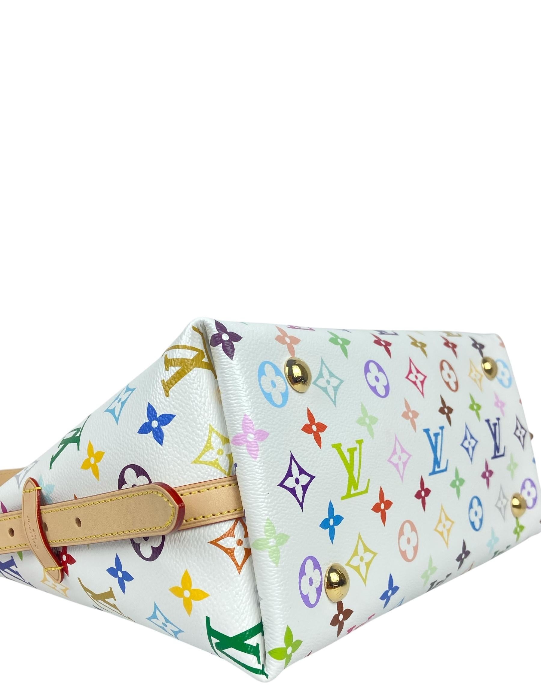 Louis Vuitton Limited Edition LV x TM Murakami Mehrfarbige CarryAll PM Tasche, limitierte Auflage Damen im Angebot