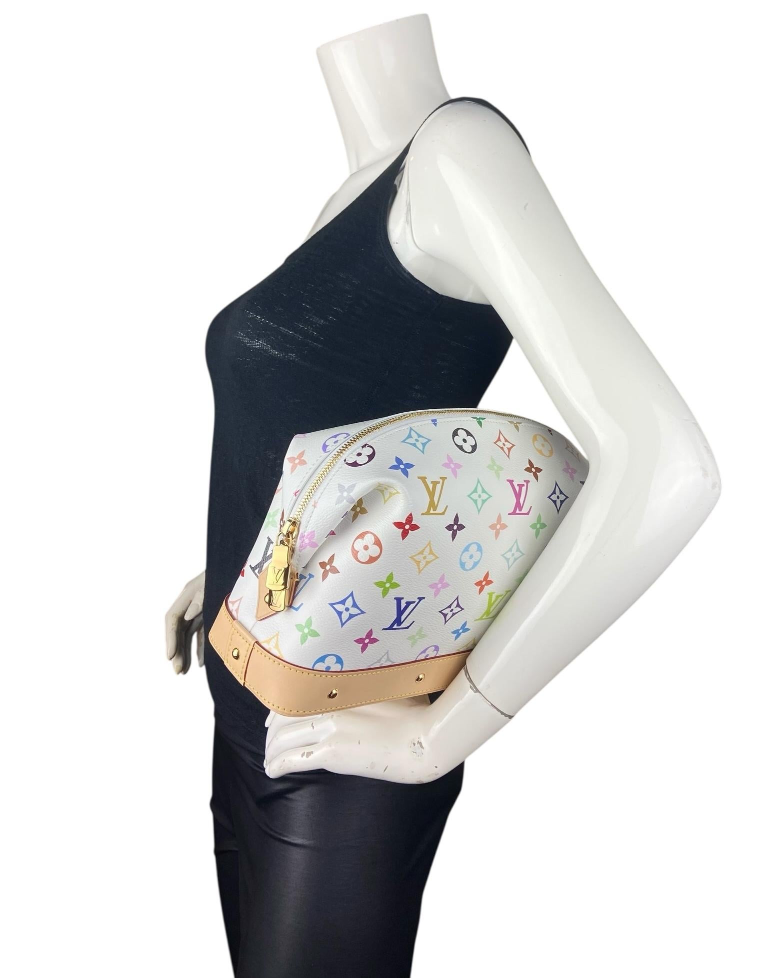 Louis Vuitton Limited Edition LV x TM Murakami Multicolor Kosmetiktasche GM. Kann auch als Clutch getragen werden

Hergestellt in: Frankreich
Farbe: Multicolored
Hardware: Goldtone Hardware
MATERIALIEN: Beschichtetes Segeltuch und mit