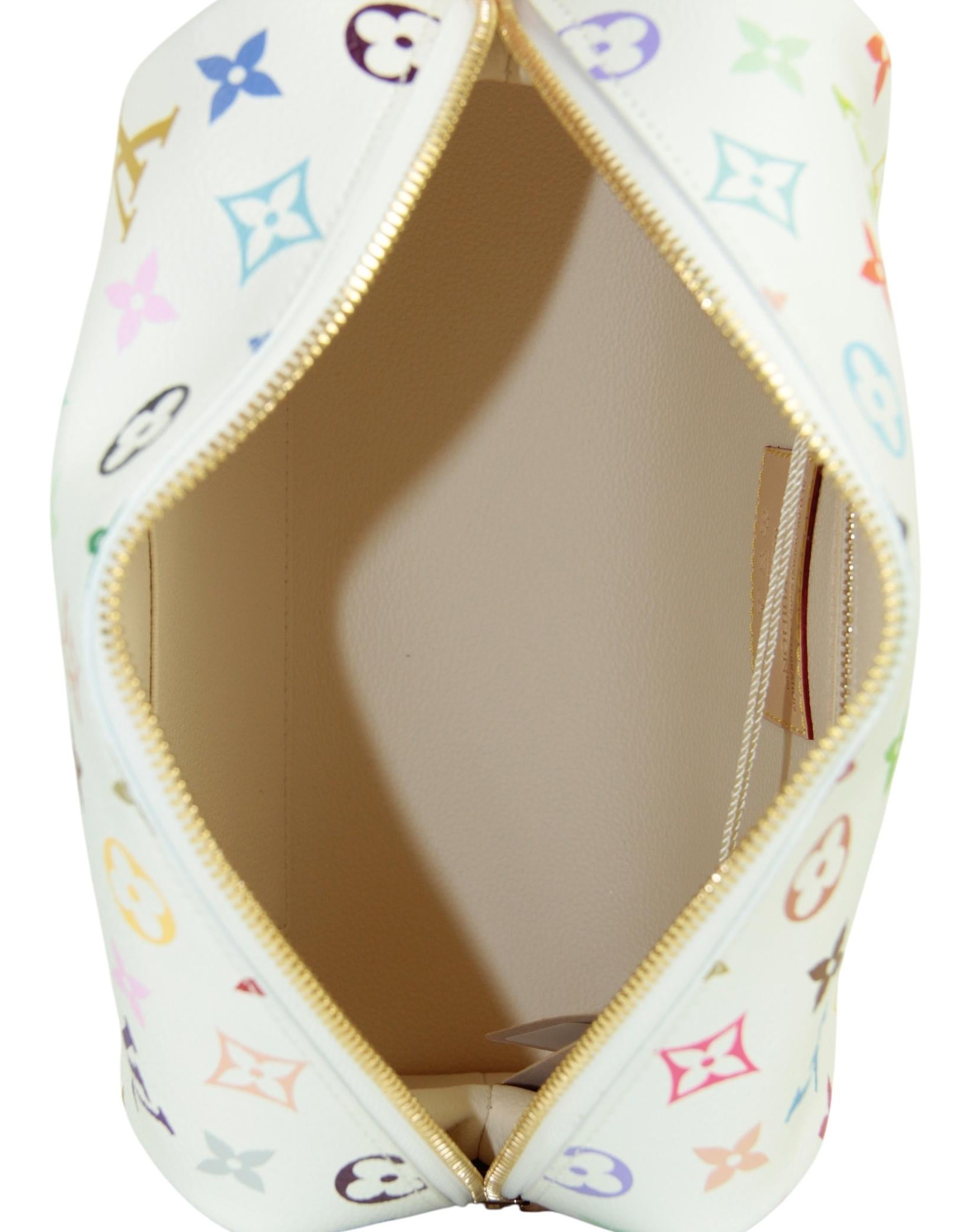 Louis Vuitton Limited Edition LV x TM Murakami Multicolor Kosmetiktasche GM Tasche im Angebot 1