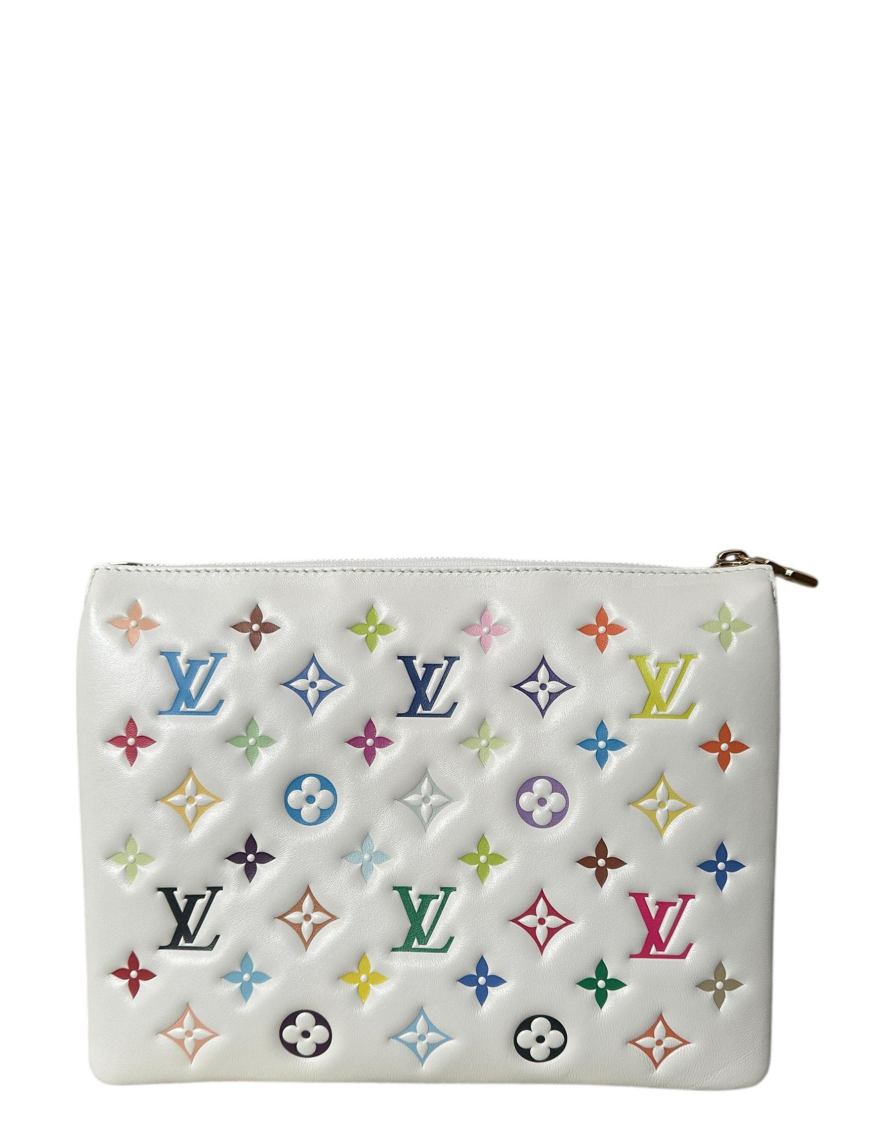 Gray Louis Vuitton Limited Edition LV x TM Murakami Multicolor Coussin PM Bag
