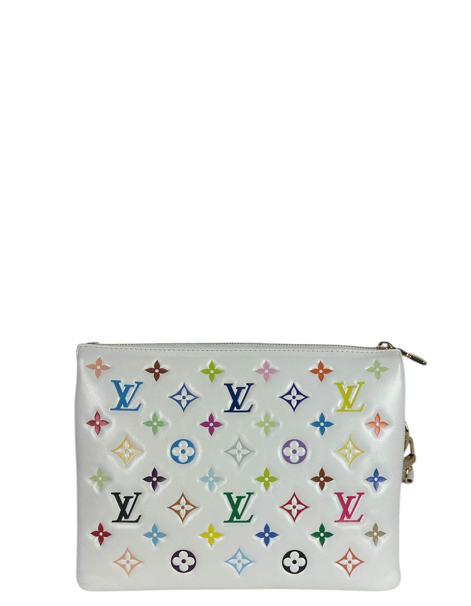 Louis Vuitton Limited Edition LV x TM Murakami Multicolor Coussin PM Bag In New Condition For Sale In New York, NY