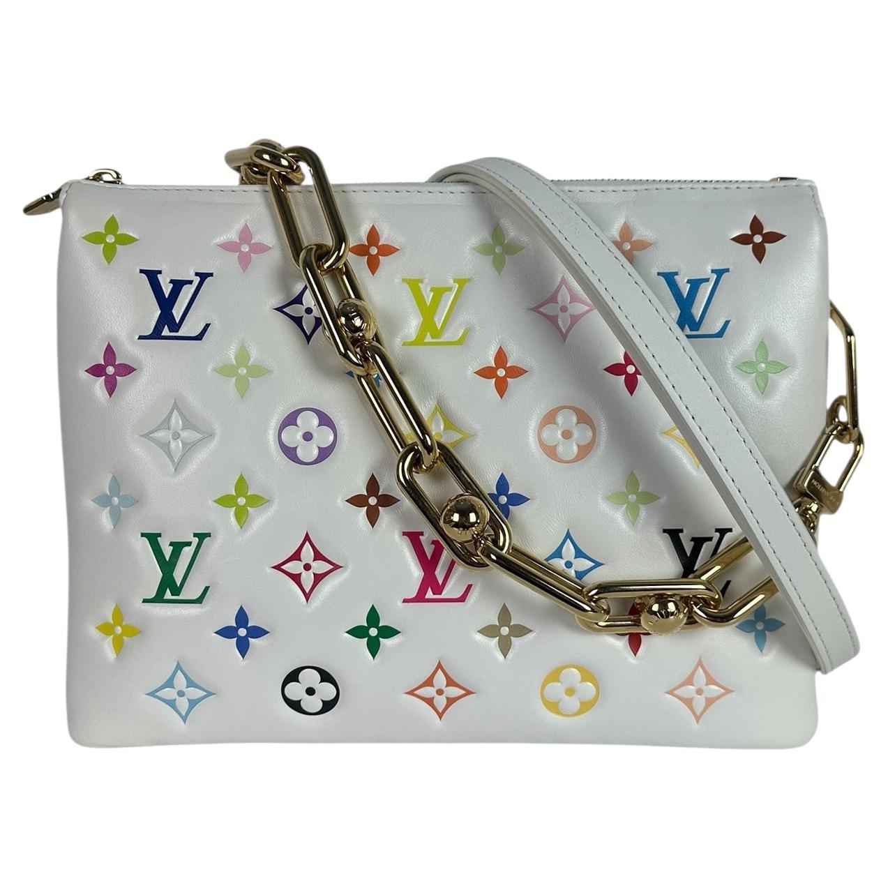 Louis Vuitton Limited Edition LV x TM Murakami Multicolor Coussin PM Bag