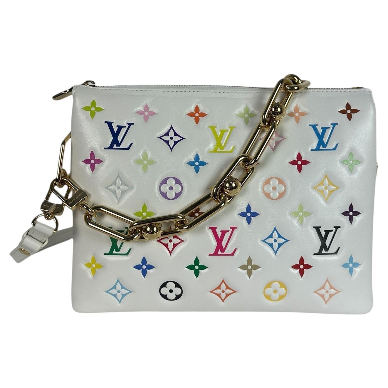 Louis Vuitton Limited Edition LV x TM Murakami Multicolor Coussin PM Bag For Sale
