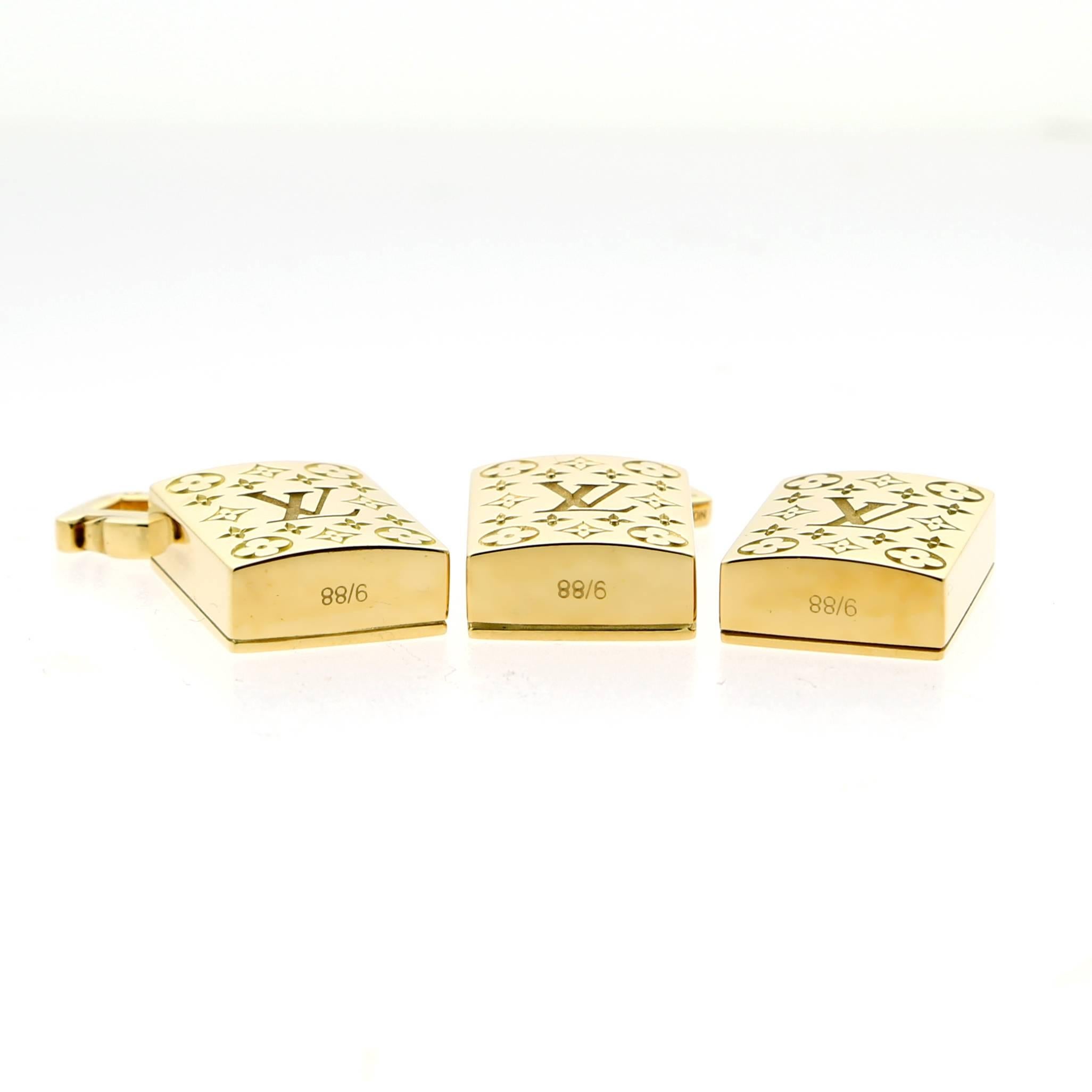 Louis Vuitton Jeu de tuiles Mahjong en or, édition limitée Neuf - En vente à Feasterville, PA