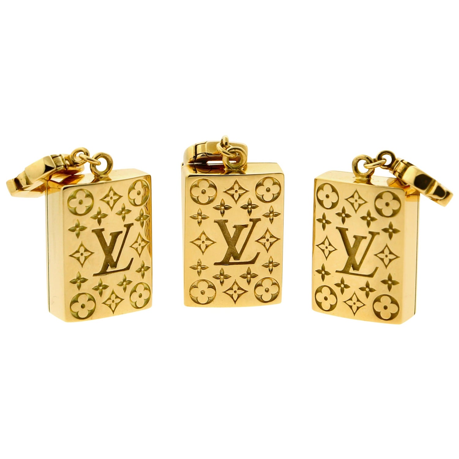 LV Iconic Enamel Earrings - Luxury S00 Black