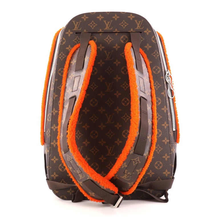 Louis Vuitton Limited Edition Marc Newson Backpack Shearling and Monogram Canvas at 1stdibs