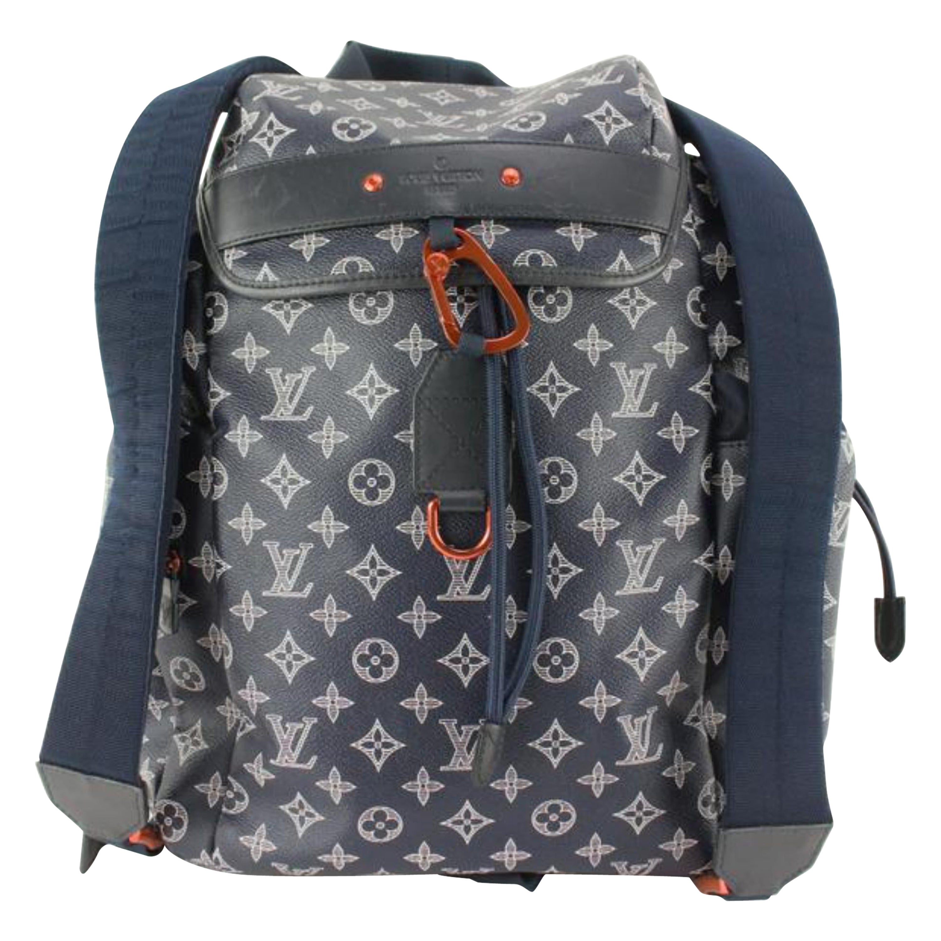 Louis Vuitton Limited Edition Monogram Blue Ink Discovery Backpack   99lu719s