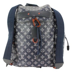 Louis Vuitton Limited Edition Monogram Blue Ink Discovery Backpack   99lu719s