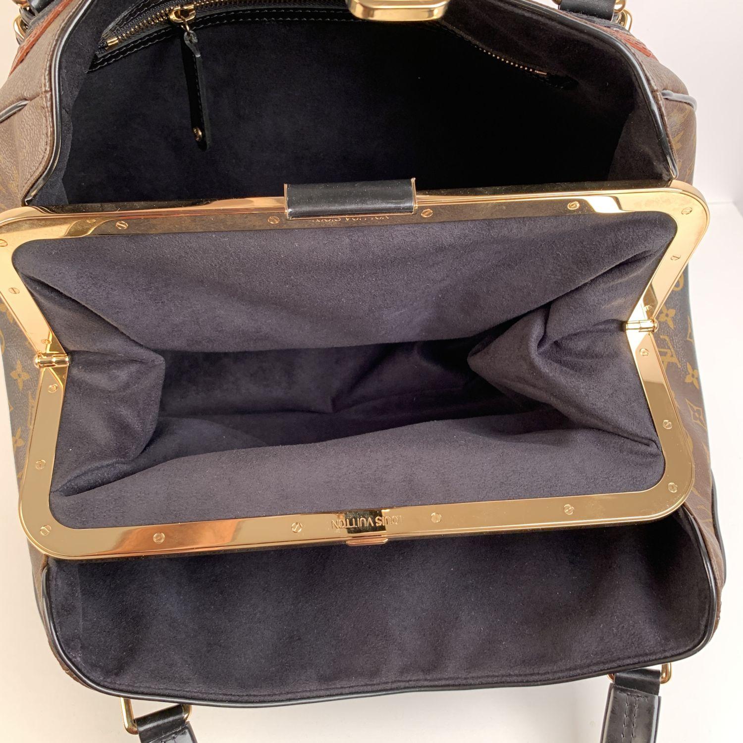 Louis Vuitton Limited Edition Monogram Canvas Noir Mirage Griet Bag In Excellent Condition In Rome, Rome