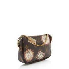 Louis Vuitton Limited Edition Monogram Canvas Patches Mini Pochette Accessoires