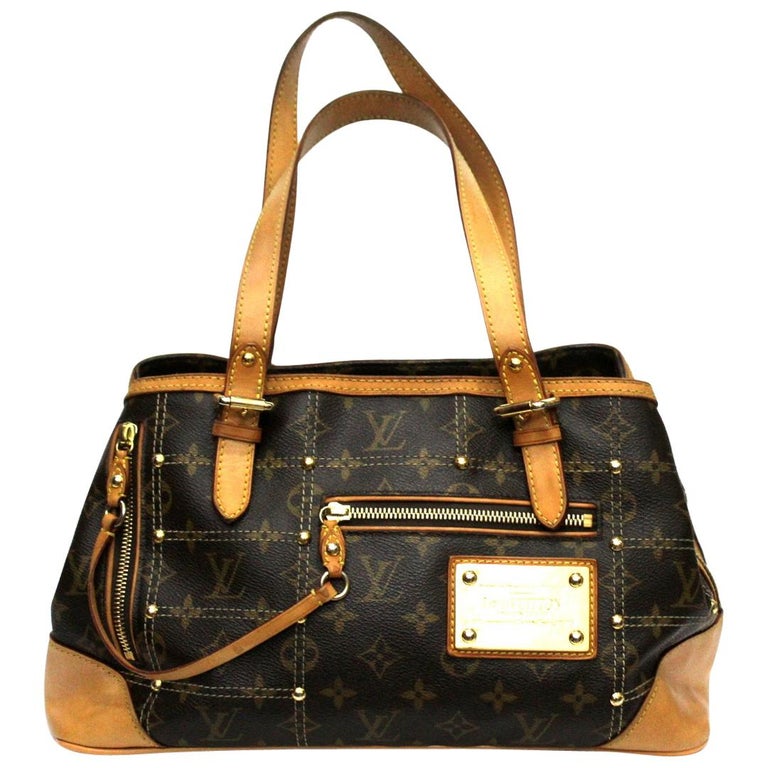 LOUIS VUITTON Limited Edition Monogram Canvas Riveting Bag For