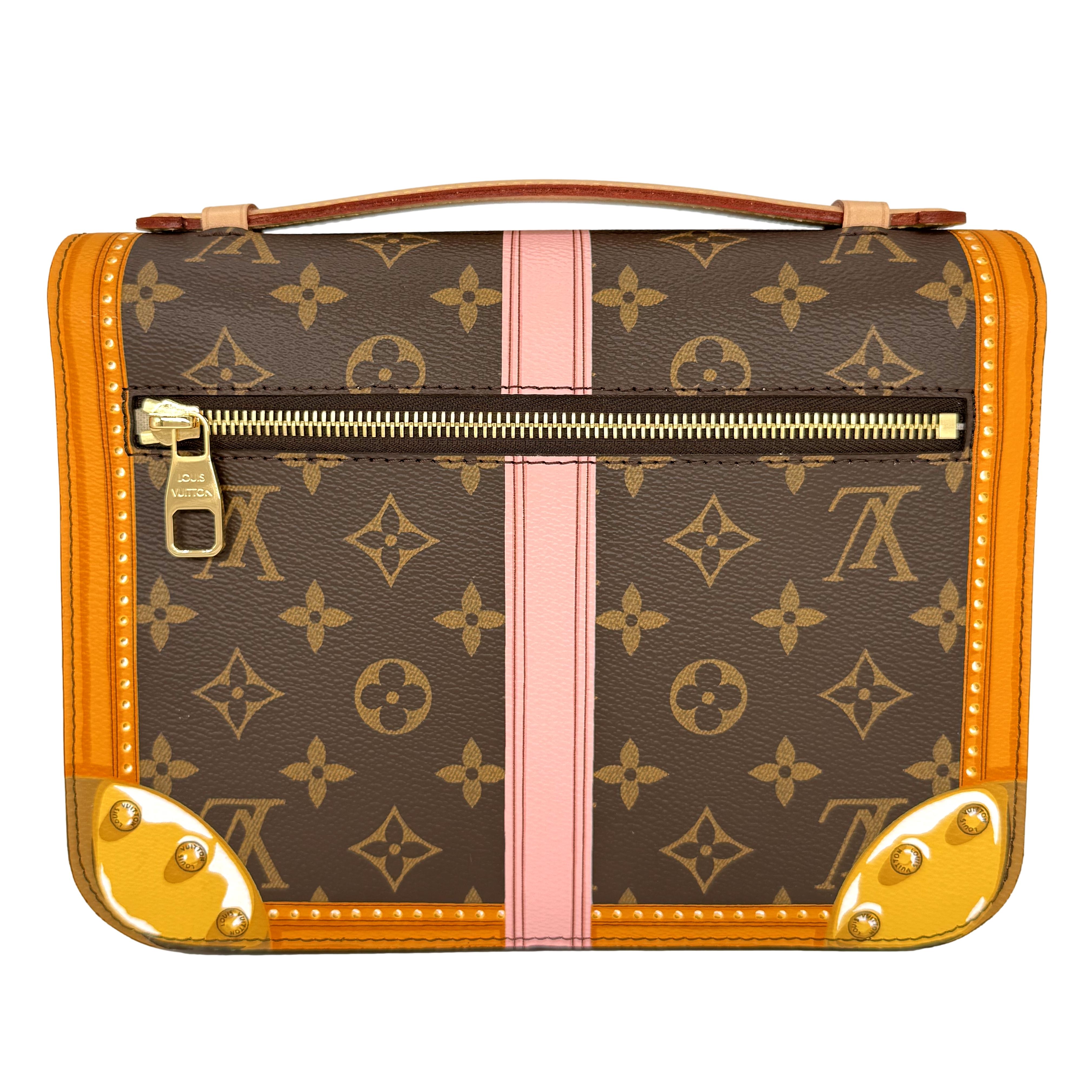 Women's or Men's Louis Vuitton Limited Edition Monogram Canvas Summer Trunks Pochette Métis, 2018