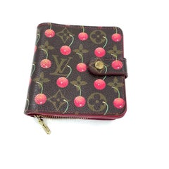 Louis Vuitton Limited Edition Monogram Cherry Compact Zippy Wallet