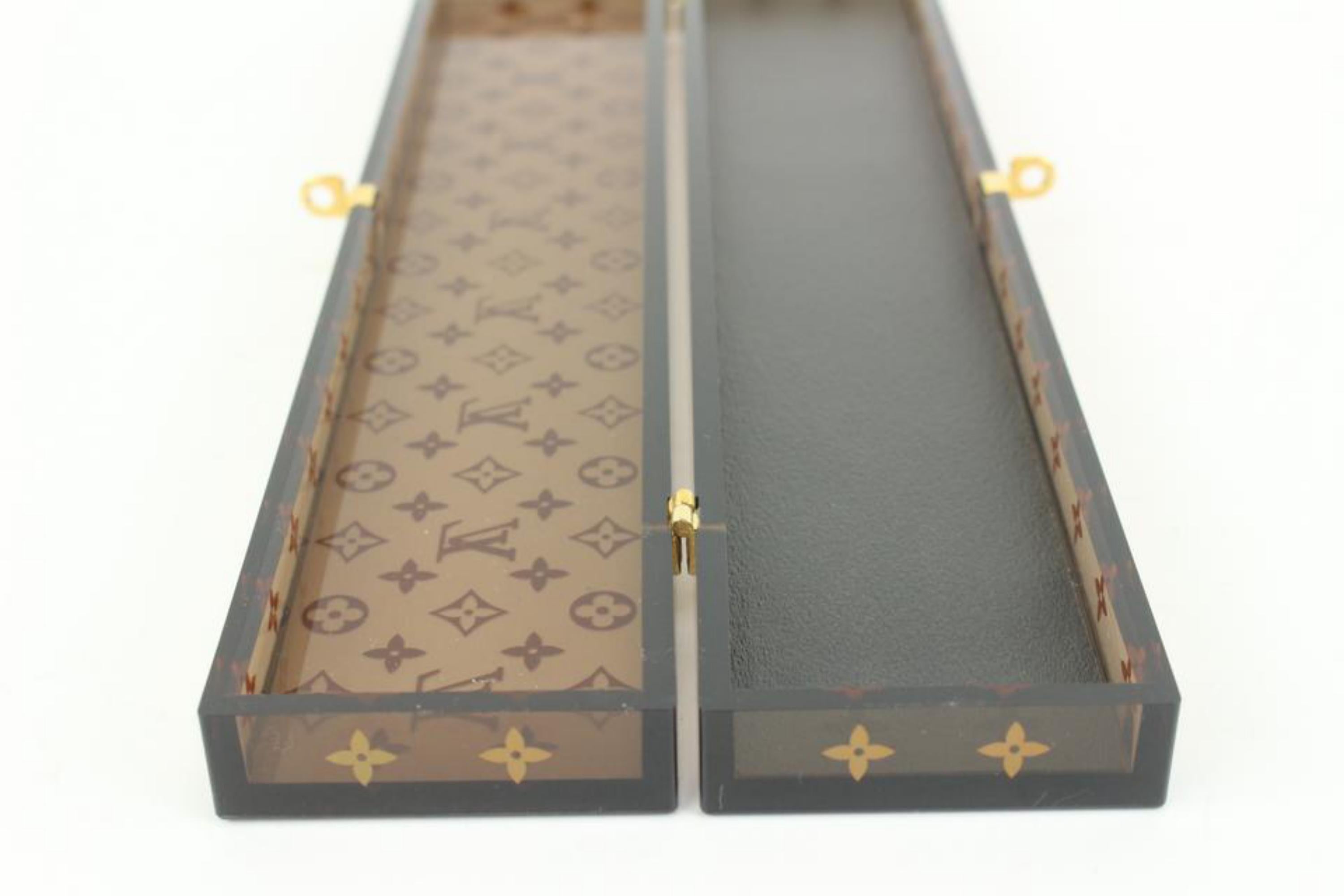 Louis Vuitton Limited Edition Monogram Chopsticks with Scott Box 30lk37s 2