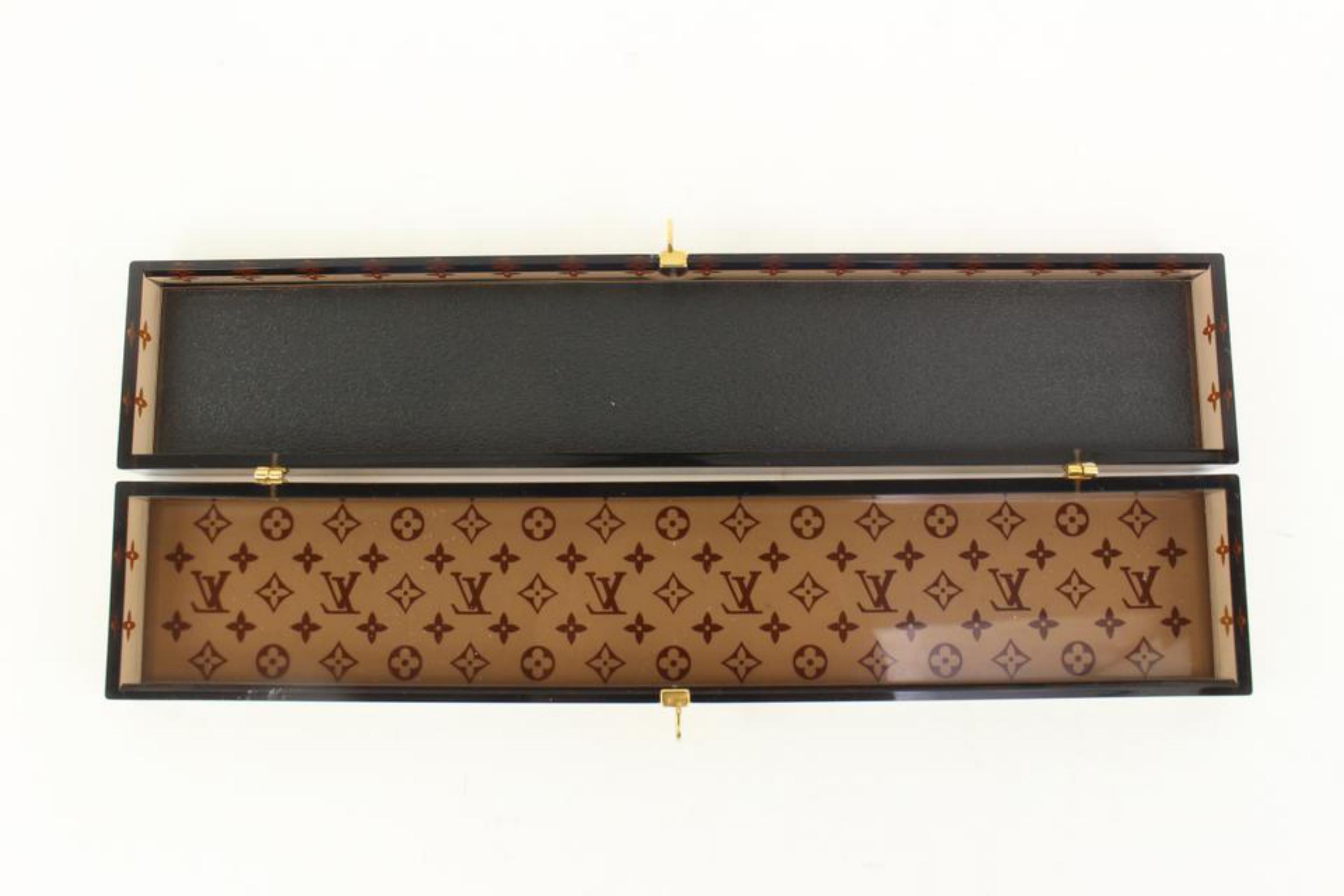 Louis Vuitton Limited Edition Monogram Chopsticks with Scott Box 30lk37s 4