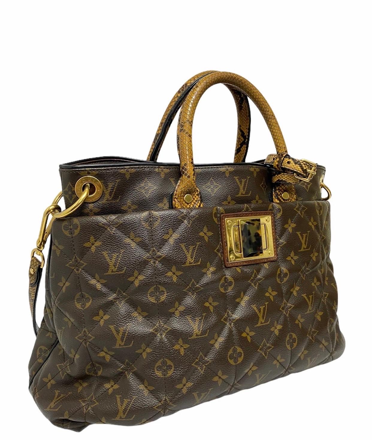 Black Louis Vuitton Limited Edition Monogram Etoile Exotique Tote GM Bag For Sale