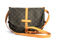 LOUIS VUITTON Limited Edition Monogram Flore Perforated Saumur Bag