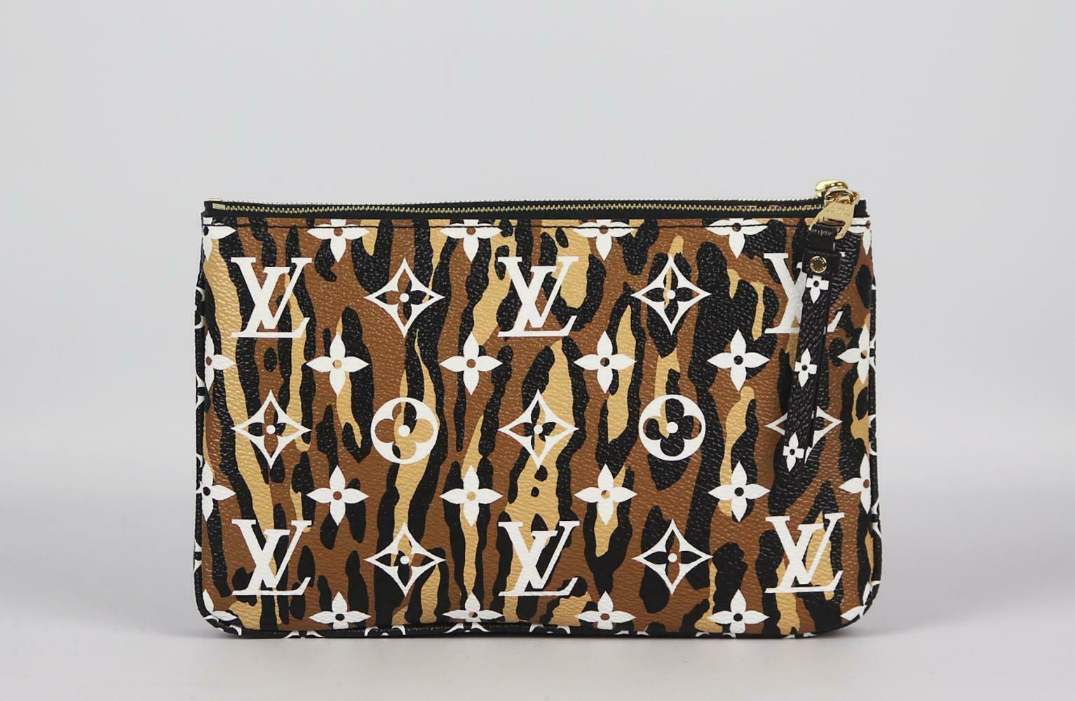 Black Louis Vuitton Limited Edition Monogram Giant Jungle Coated Canvas Crossbody Bag