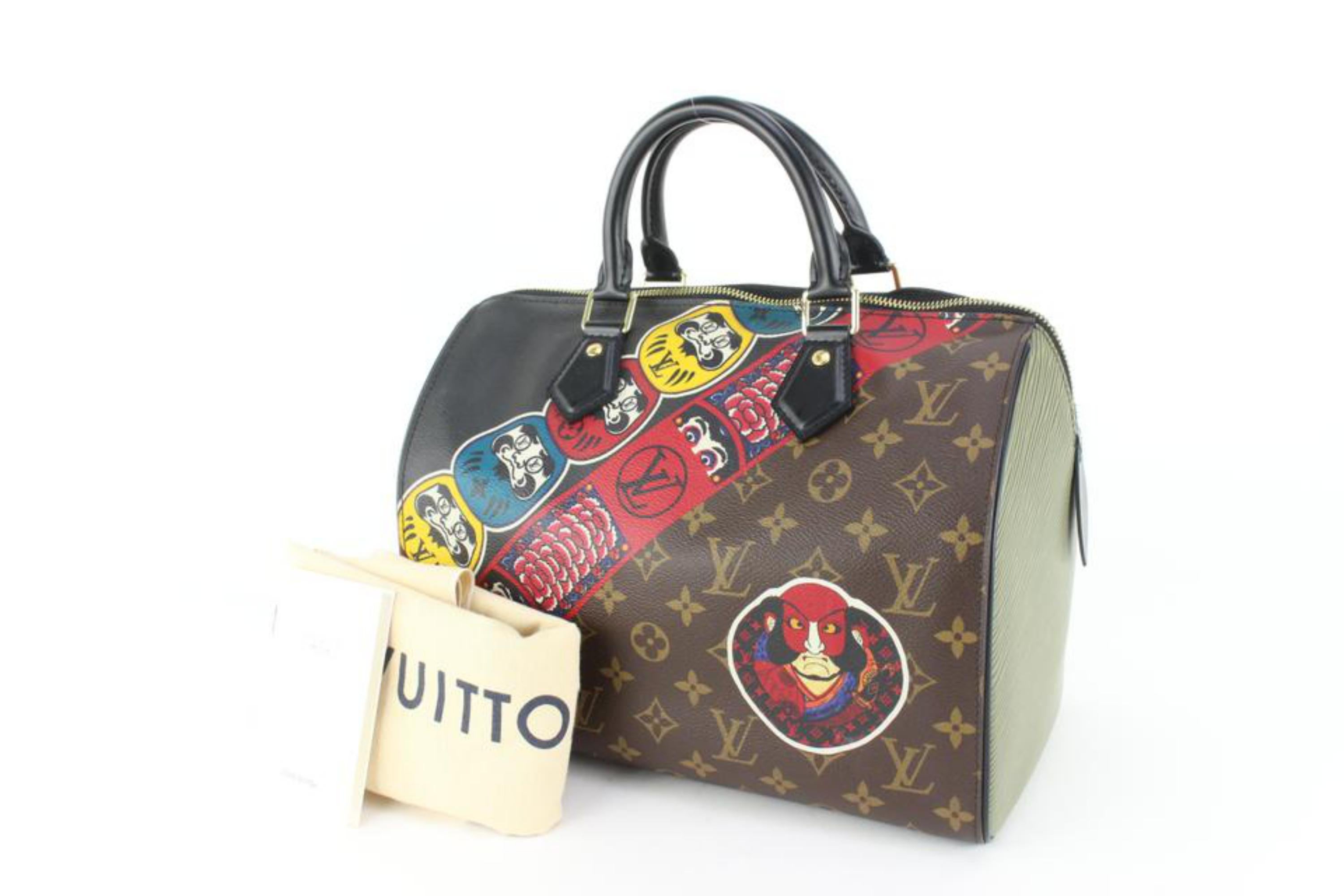 Louis Vuitton Limited Edition Monogram Kabuki Speedy 30 Bag 47lk518s 4