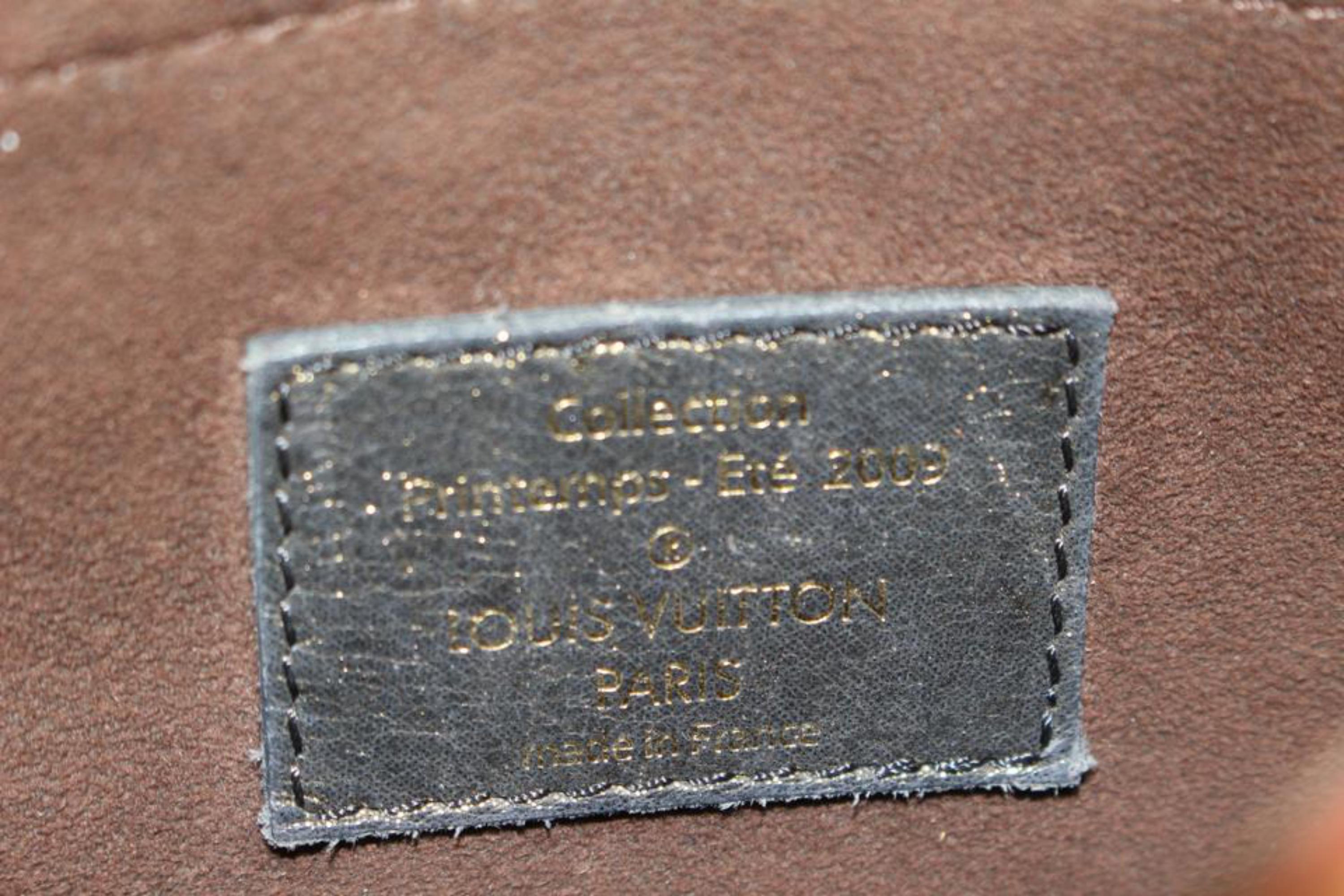 Gray Louis Vuitton Limited Edition Monogram Kalahari PM Hobo Flap Bag 58lk38s