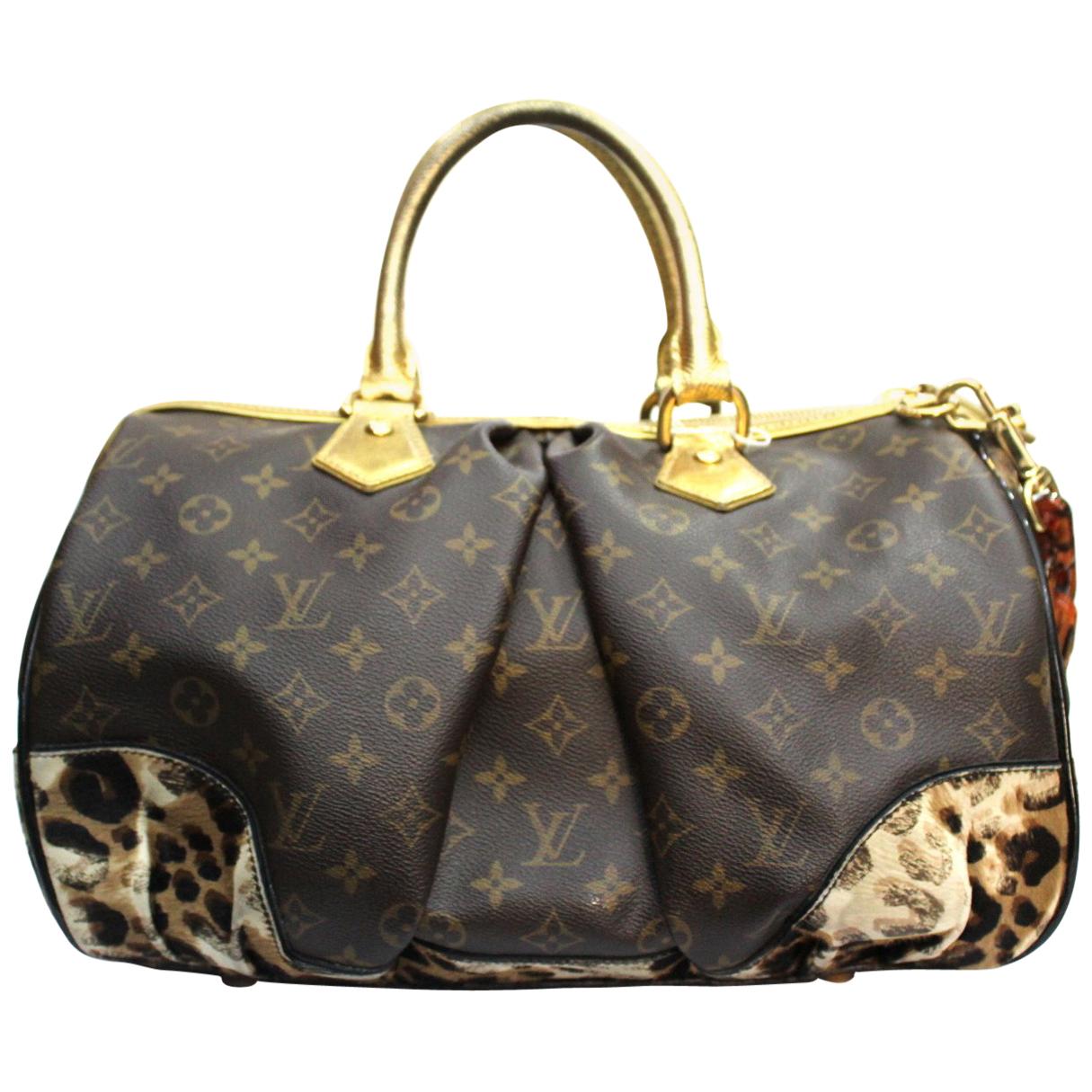 Louis Vuitton Monogram Canvas and Leopard Calfhair Limited Edition Stephen  Bag For Sale at 1stDibs