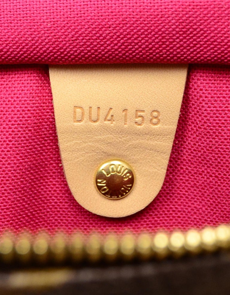 where does the lock go on a louis vuitton speedy