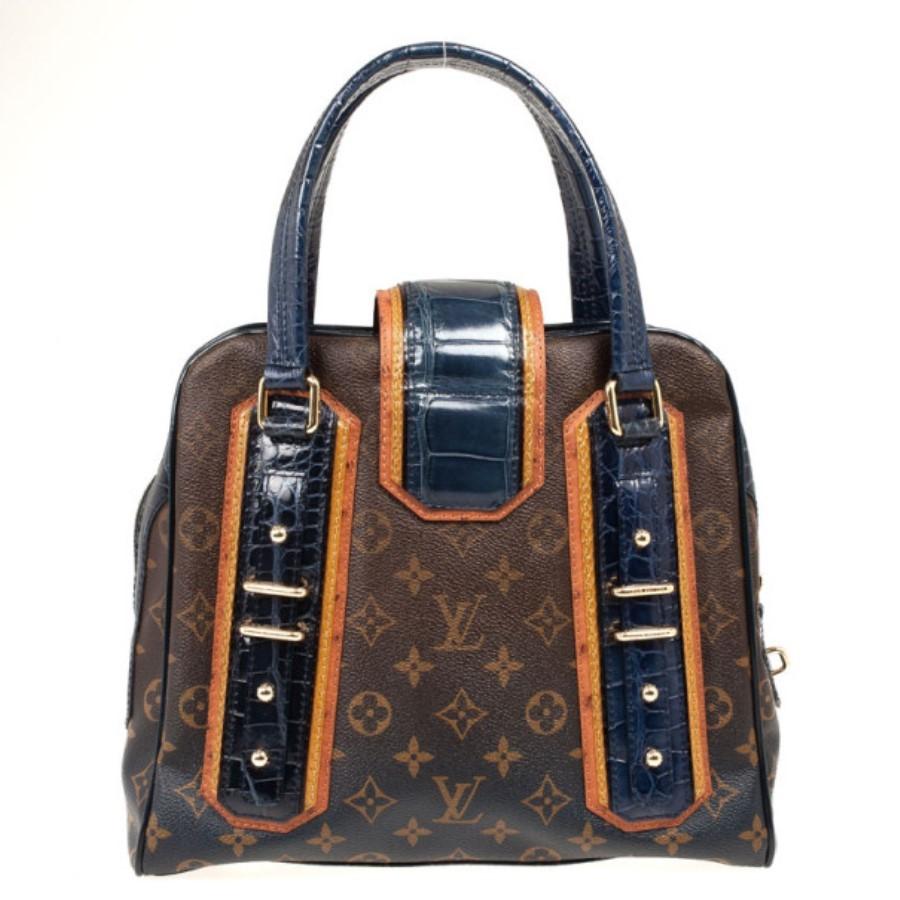 Louis Vuitton Limited Edition Monogram Mirage Delft Exotic Bag 5