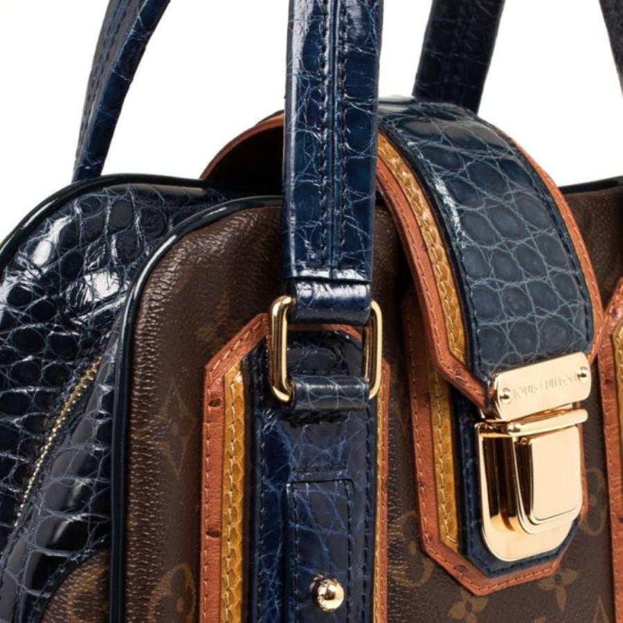 Louis Vuitton Limited Edition Monogram Mirage Delft Exotic Bag 2
