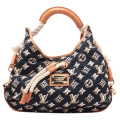 Louis Vuitton Limited Edition Monogram Nylon Cruise Bulles MM Navy