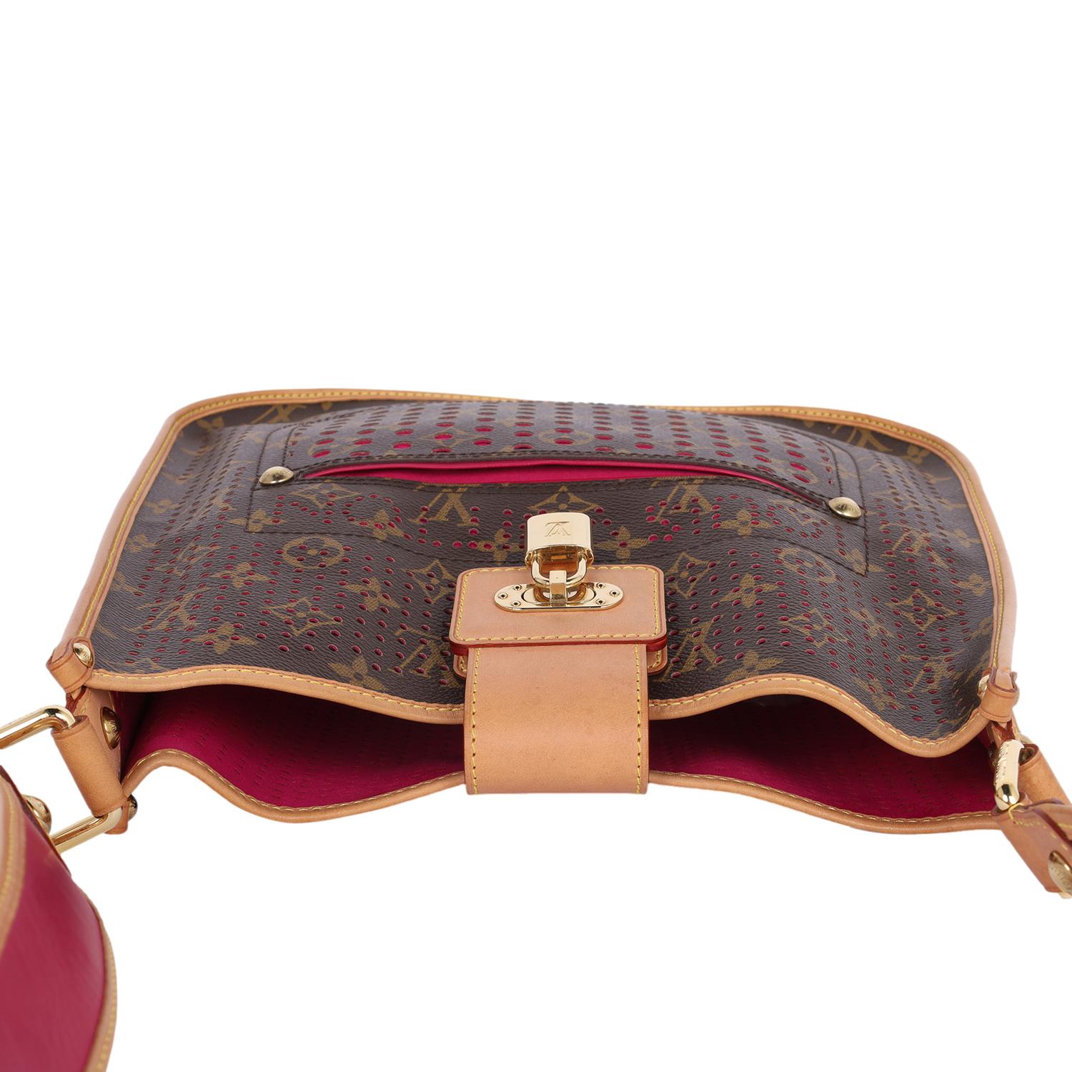 Louis Vuitton Limited Edition Monogram Perforated Musette Pink 5
