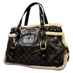 Vintage Louis Vuitton Limited Edition Monogram Shearling Thunder 221346 Tote
