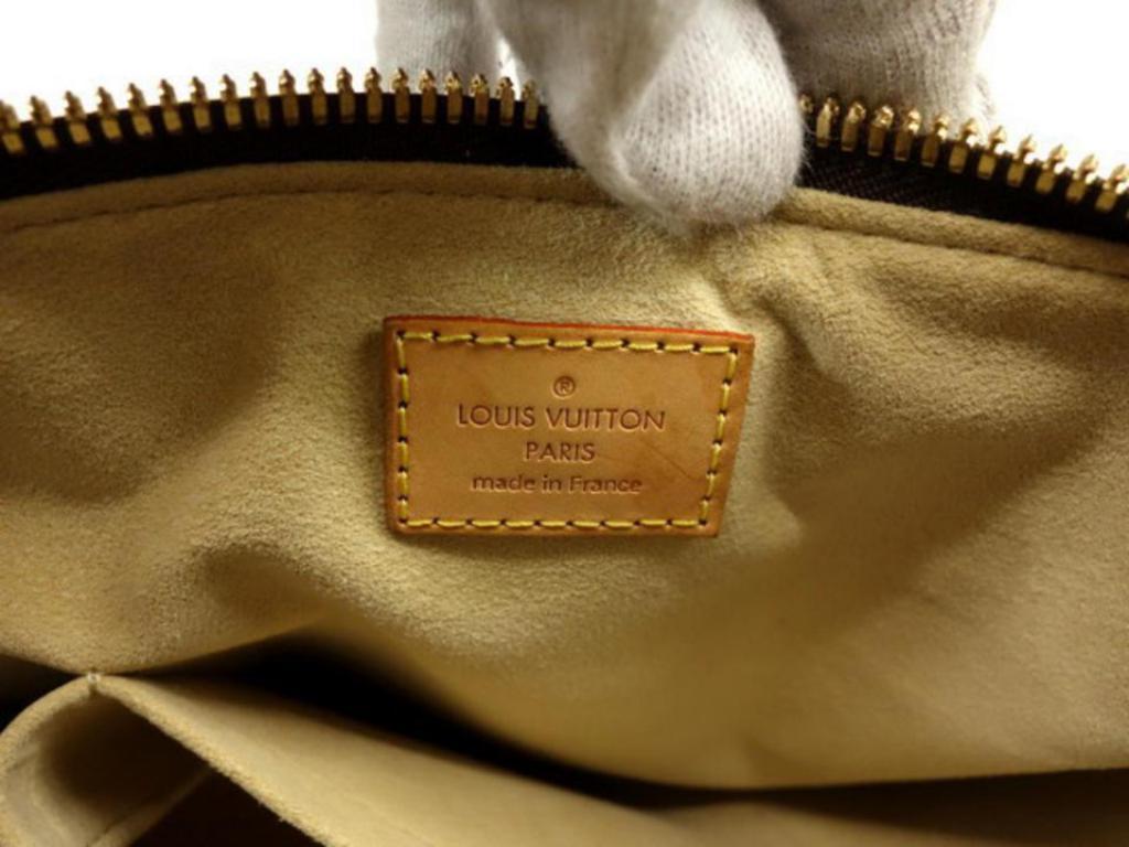 Black Louis Vuitton Limited Edition Monogram Stephen Bandouliere 231198 Brown Coated C For Sale