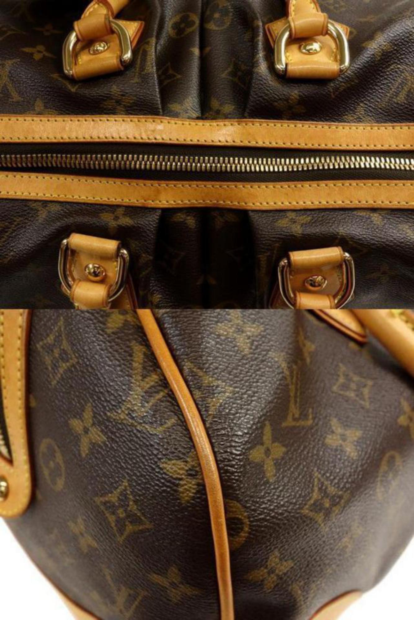 Women's or Men's Louis Vuitton Limited Edition Monogram Stephen Bandouliere 231198 Brown Coated C For Sale