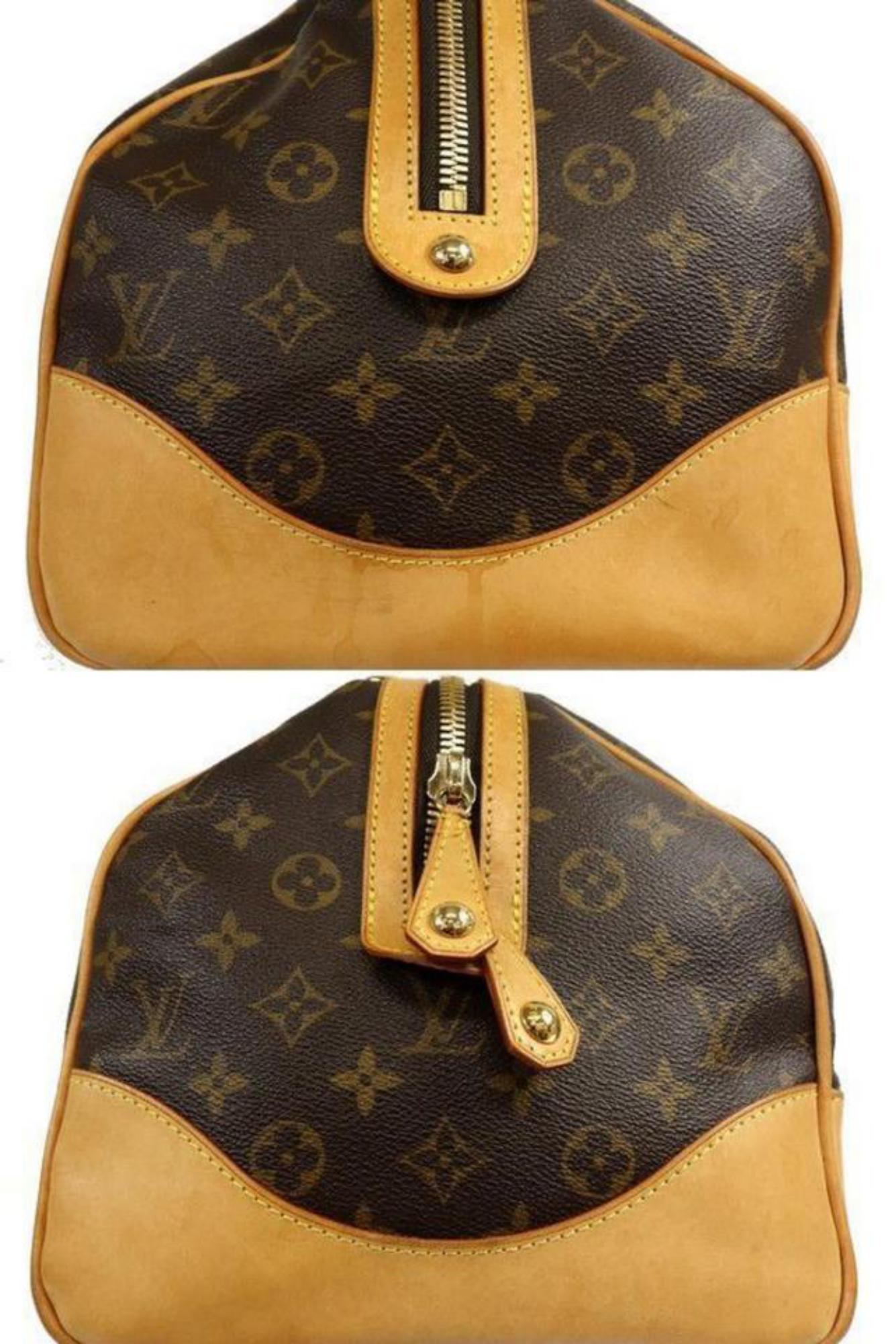 Louis Vuitton Limited Edition Monogram Stephen Bandouliere 231198 Brown Coated C For Sale 3