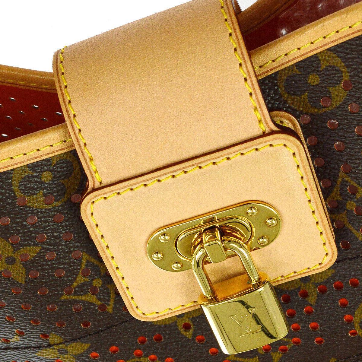 Louis Vuitton Limited Edition Monogram Top Handle Satchel Shoulder Bag in Box 

Monogram canvas
Leather 
Gold tone hardware
Date code present
Made in France
Shoulder strap drop 11-12.5