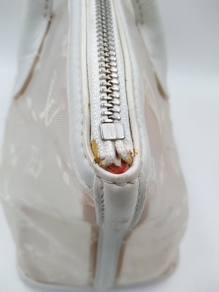 Authenticated Used LOUIS VUITTON Louis Vuitton Transparency Lockit East West  M40699 FO0172 Spring Summer 2012 Collection Monogram Handbag White Ladies 