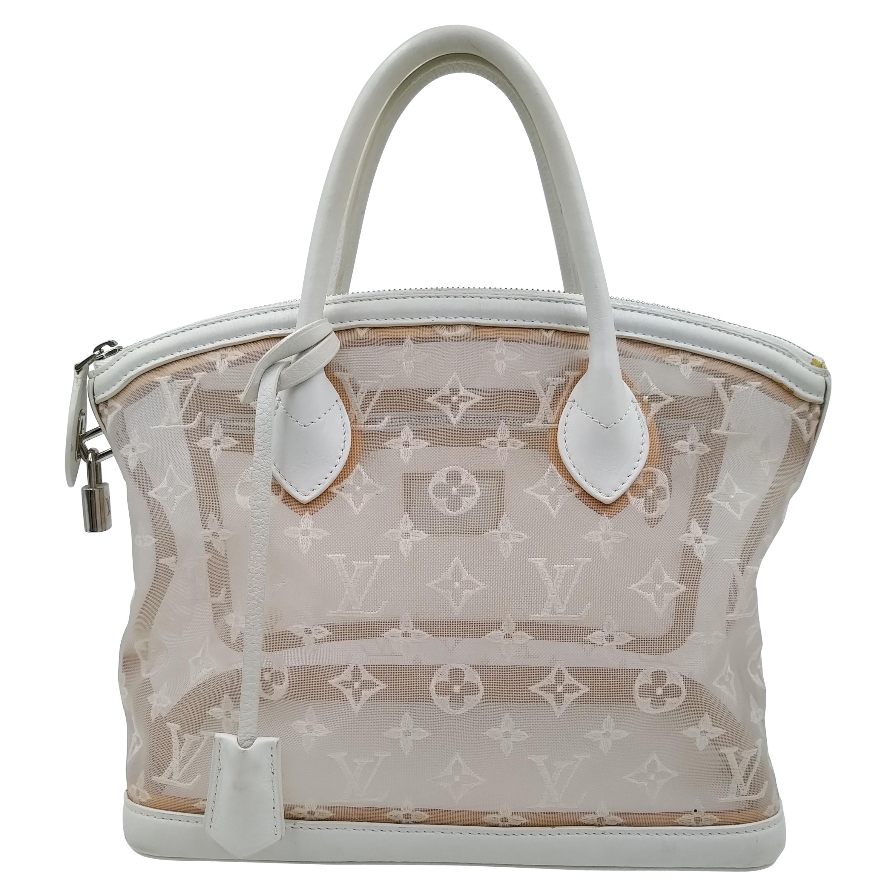 Louis Vuitton Limited Edition Monogram Transparence Lockit Bag 2012 For Sale