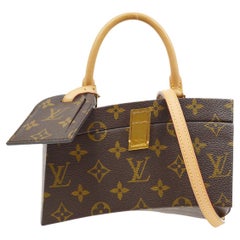 LOUIS VUITTON Limited Edition Monogram Twist Box Top Handle Shoulder Box Bag
