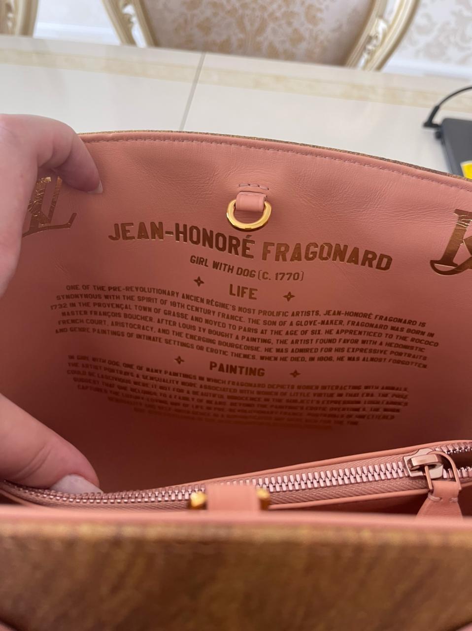 Louis Vuitton limited edition Montaigne X Jeff Koons Fragonard bag For Sale 8