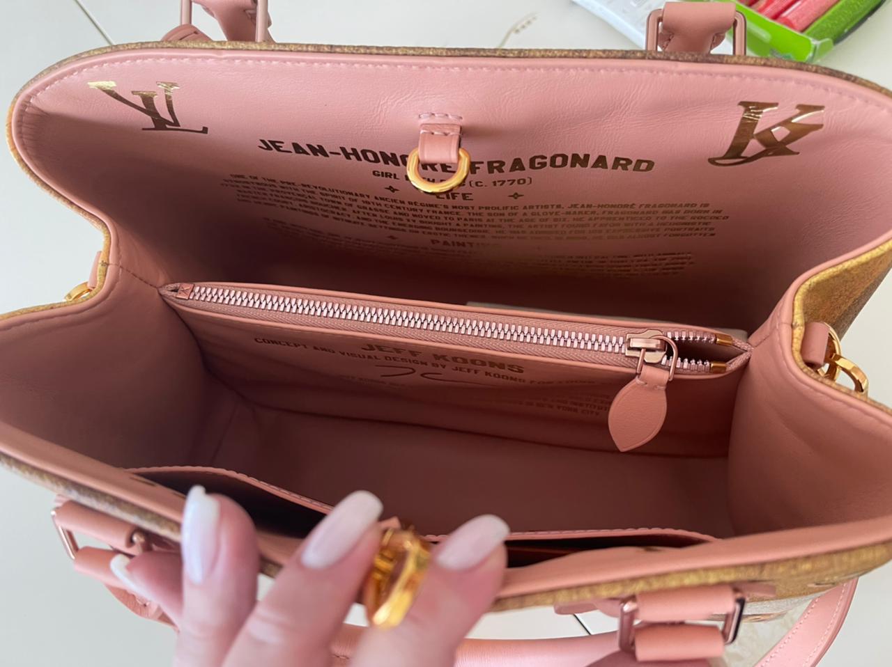Louis Vuitton limited edition Montaigne X Jeff Koons Fragonard bag For Sale 12