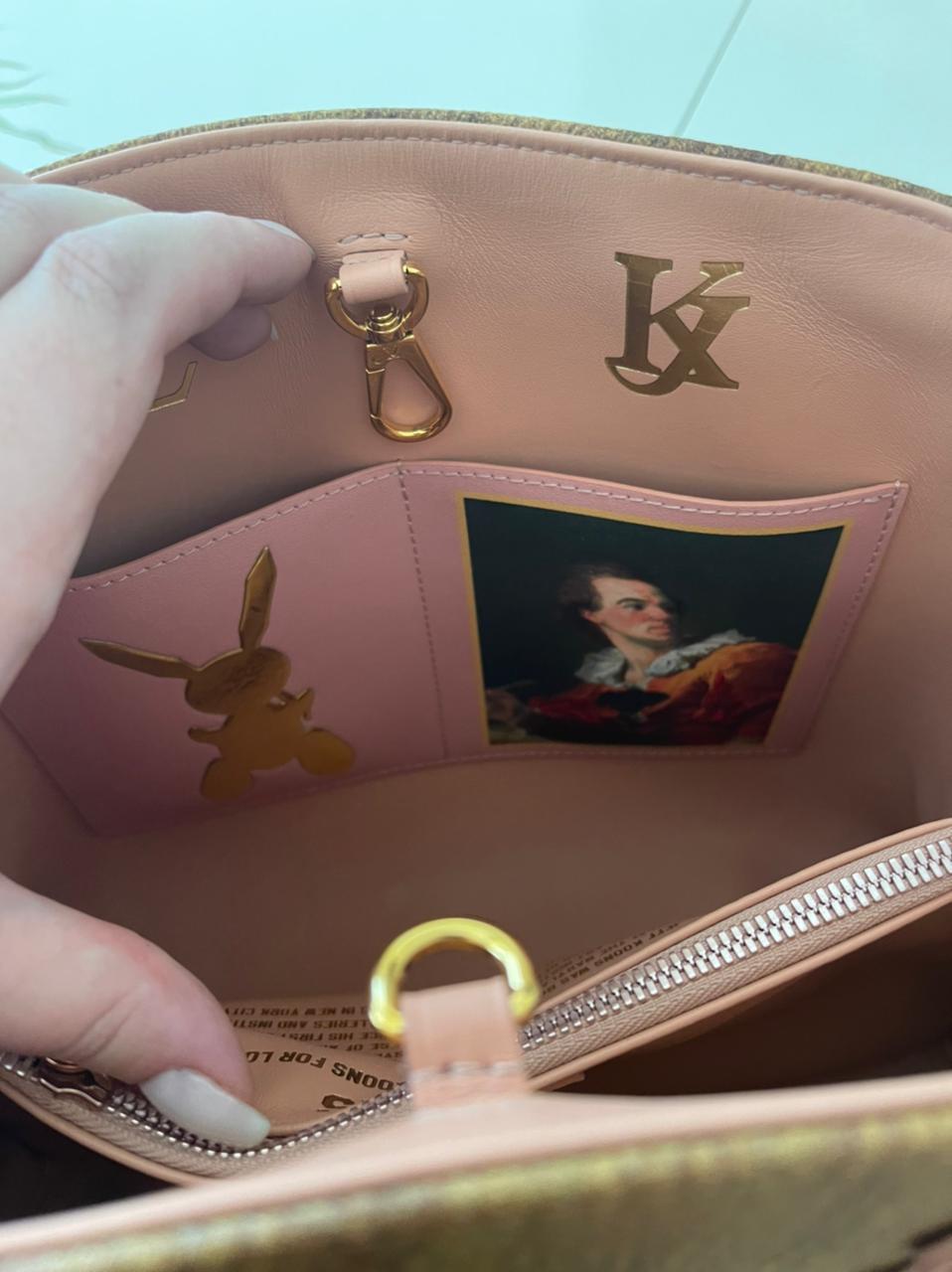 Louis Vuitton limited edition Montaigne X Jeff Koons Fragonard bag For Sale 4