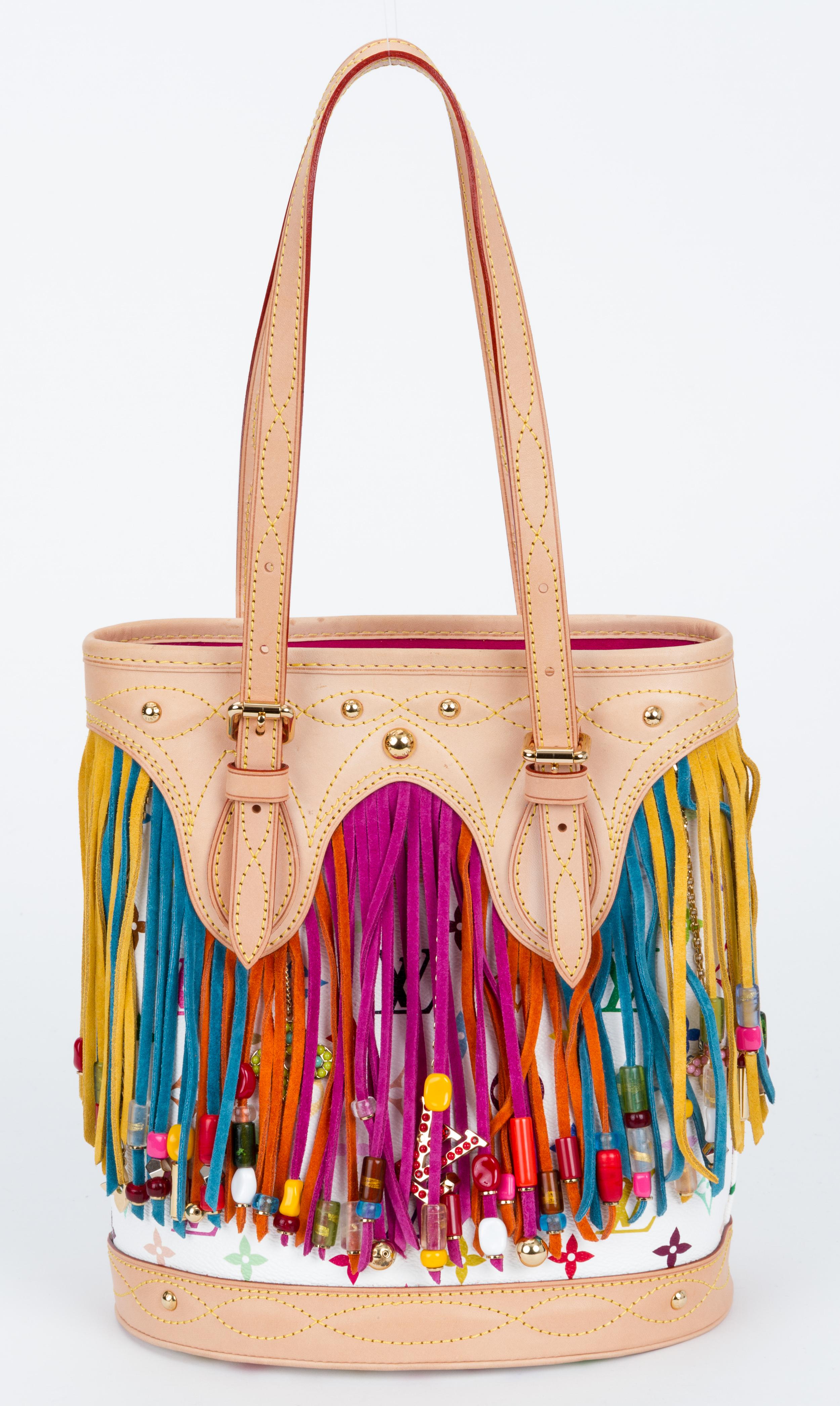 Louis Vuitton x Murakami Multicolore Monogram Canvas Fringe Bucket