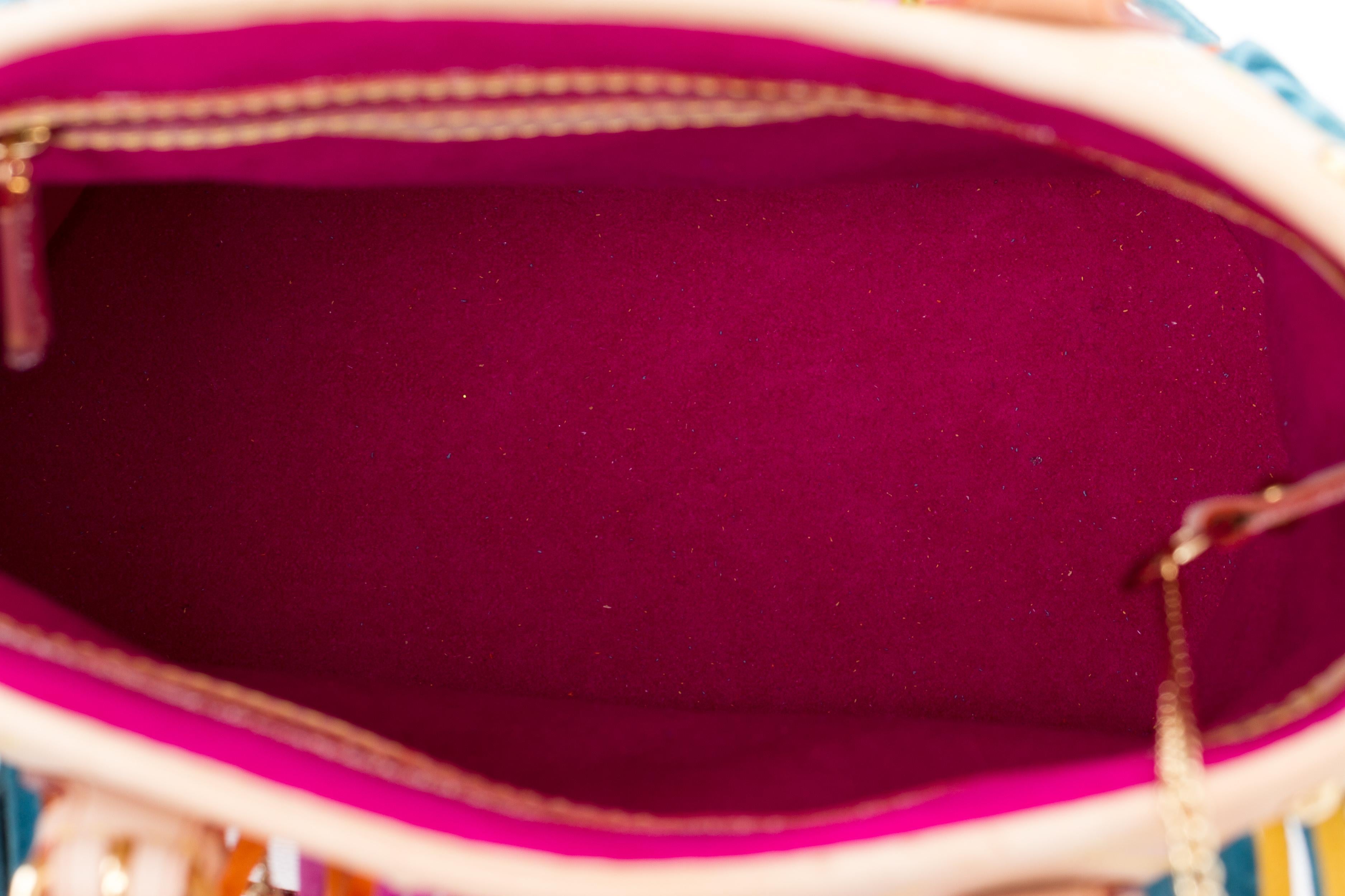Louis Vuitton Limited Edition Multicolor Fringe Bucket Bag 1
