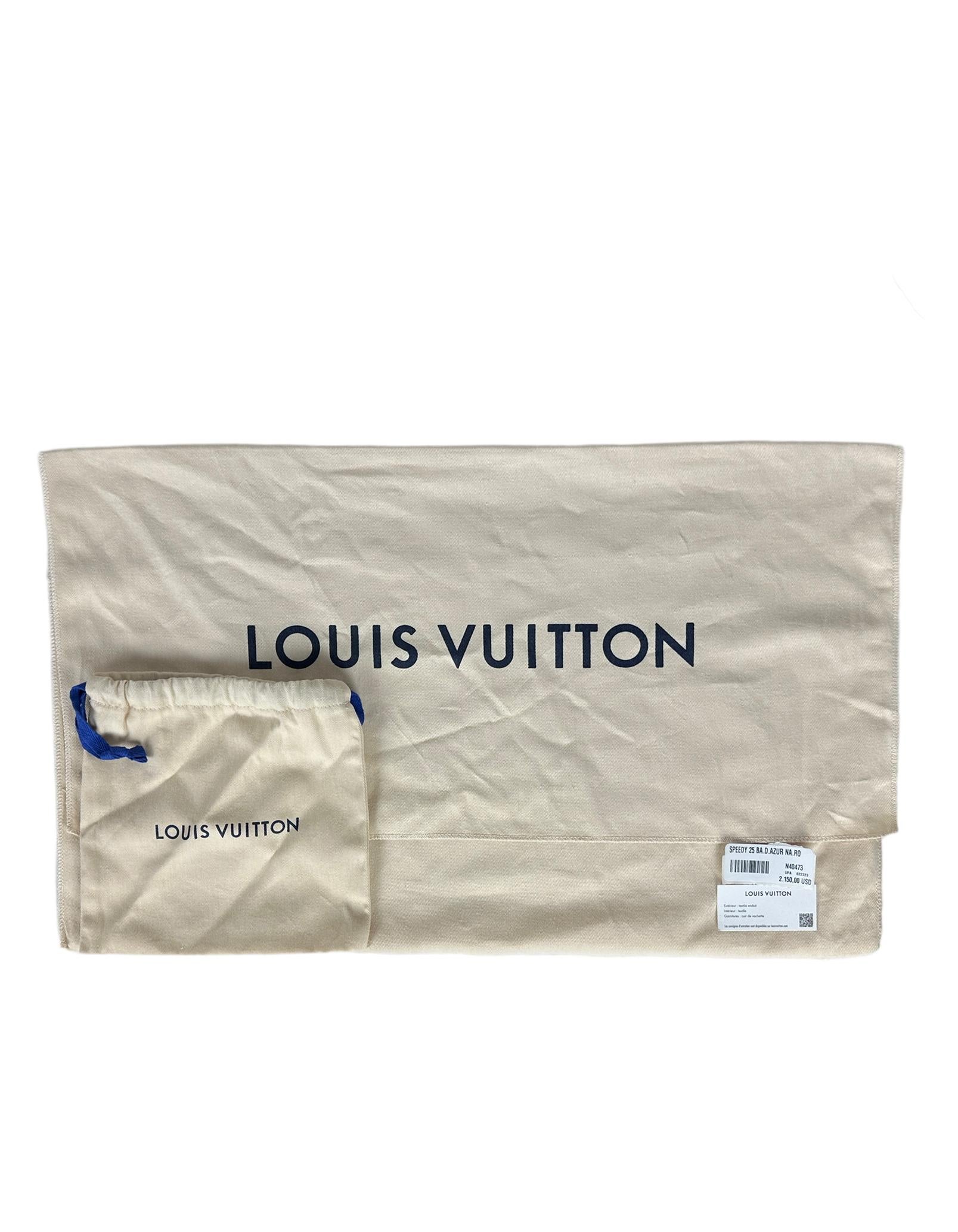 Louis Vuitton Limited Edition Nautical Damier Azur Speedy Bandouliere 25 Bag For Sale 5