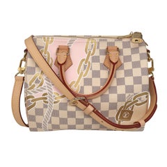 Louis Vuitton Limited Edition Nautical Damier Azure Bandoulière Speedy 25 Bag